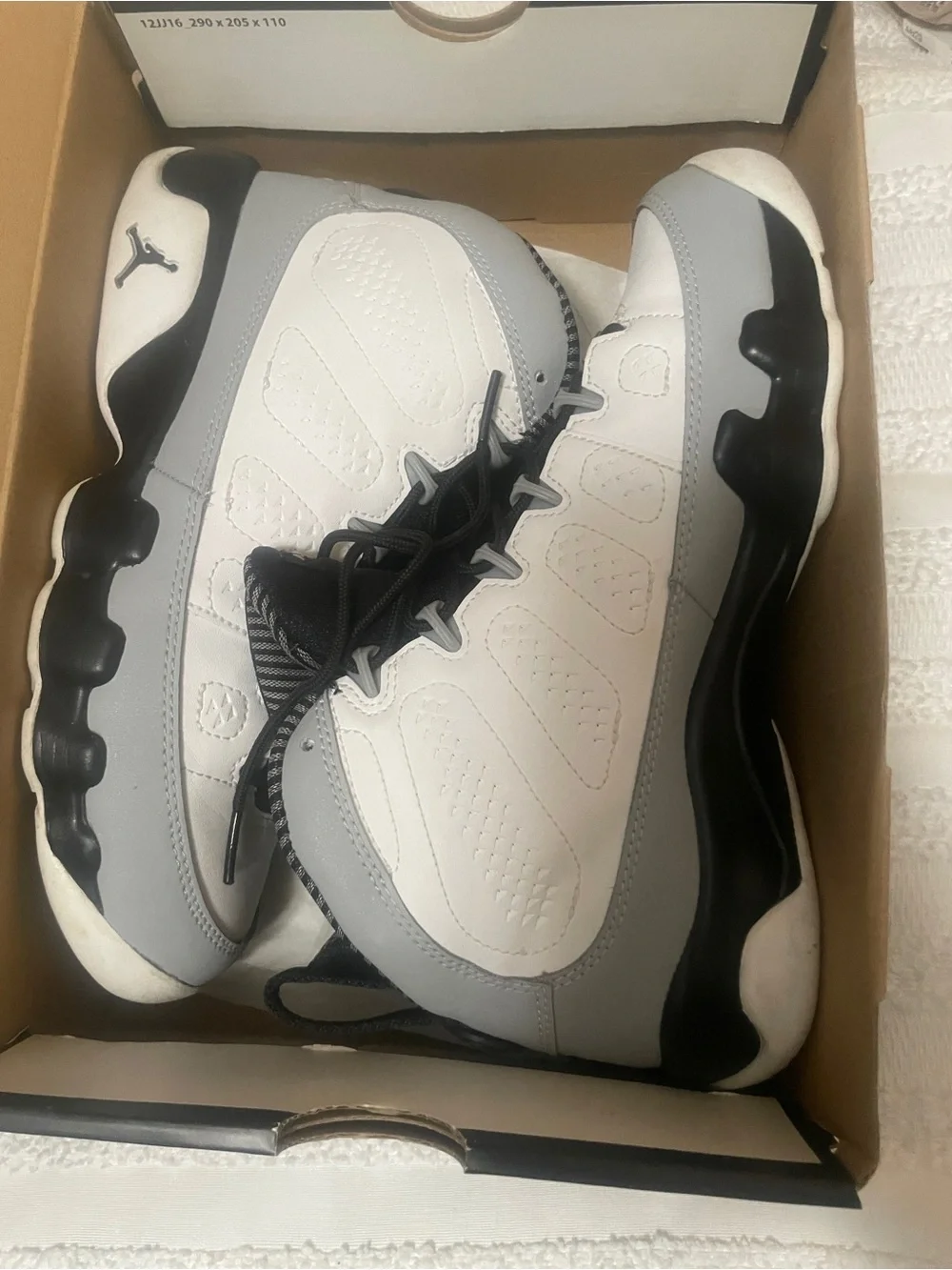 Jordan Men’s White, Black, Gray High-Top Basketball Shoes